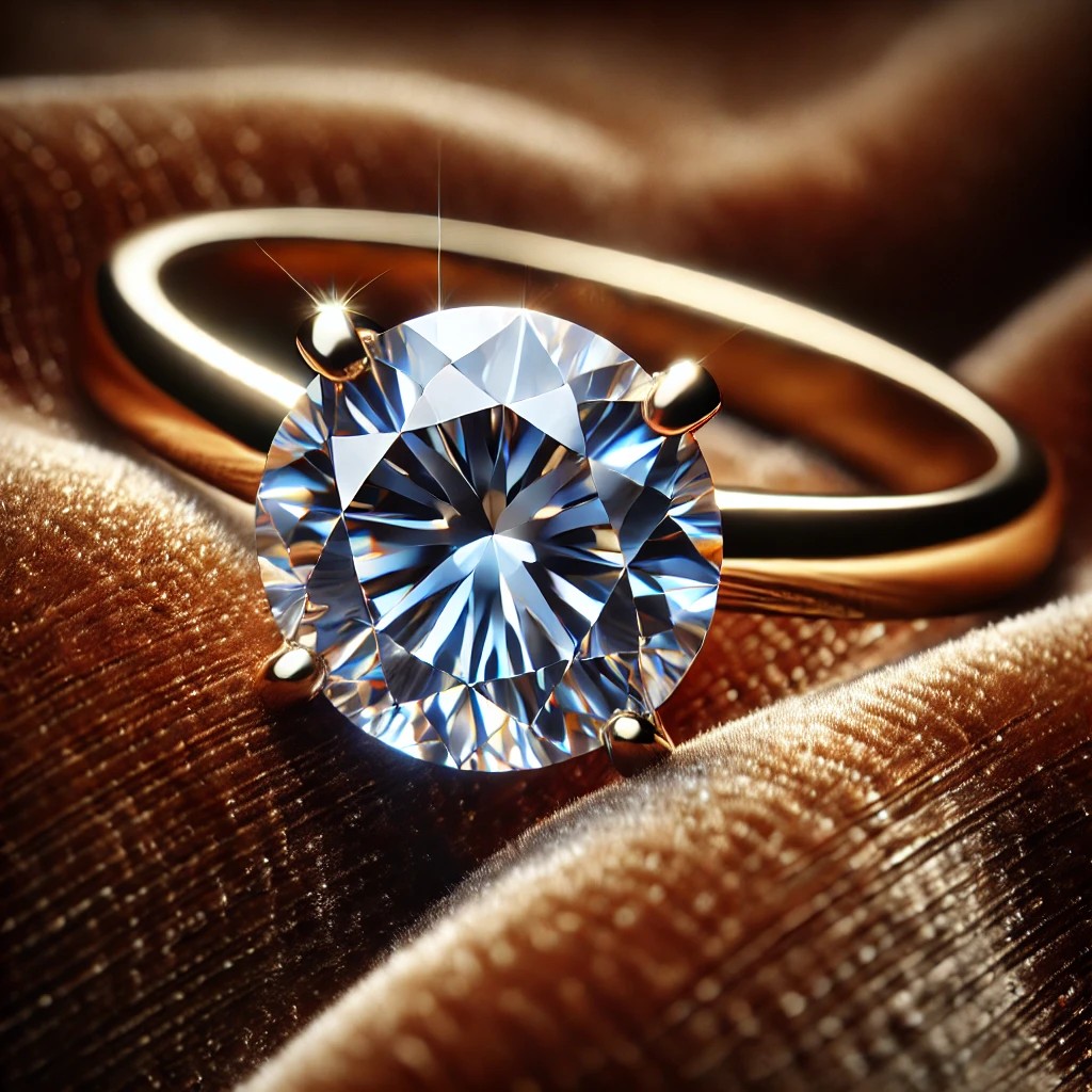 What is the WJJ .15 ct 9K Solitaire Diamond Ring?